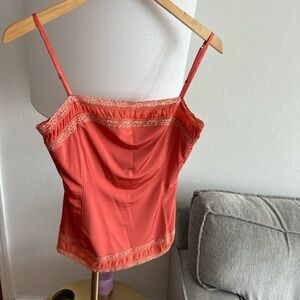 The Limited Vintage Orange Lace Y2K Fairy 90’s Cami Top Size S